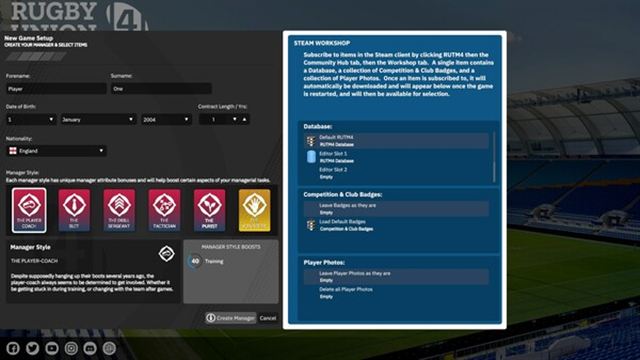 Hình ảnh gameplay Rugby Union Team Manager 4 New Editor-SKIDROW