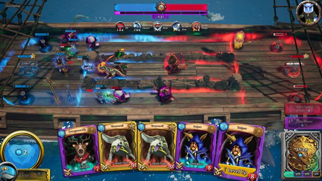 Hình ảnh gameplay Battle Waves Card Tactics-TENOKE