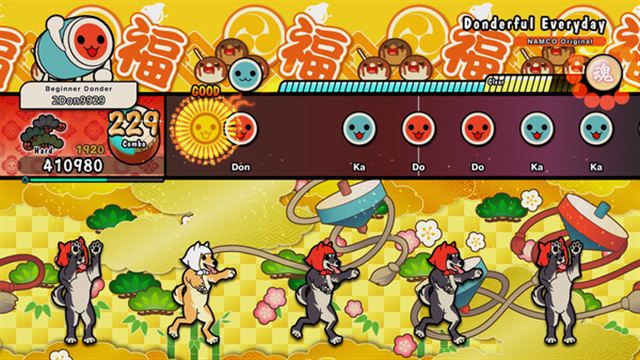 Hình ảnh gameplay Taiko no Tatsujin Rhythm Festival-TENOKE