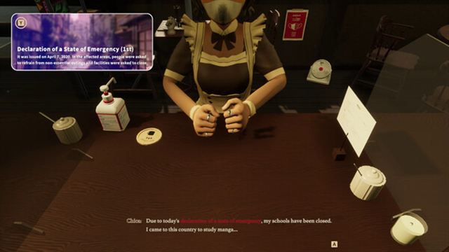 Hình ảnh gameplay Tokyo Coffee Grinding in the Pandemic-TENOKE