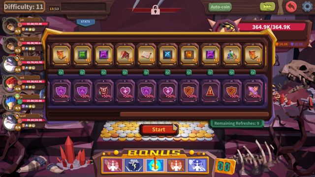 Hình ảnh gameplay Coin Push RPG-TENOKE