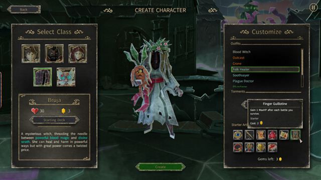 Hình ảnh gameplay HELLCARD Bruja the Blood Witch-TENOKE