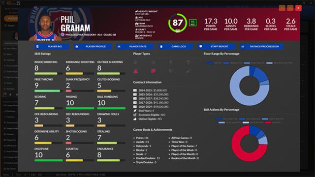Hình ảnh gameplay Draft Day Sports Pro Basketball 2025-TENOKE