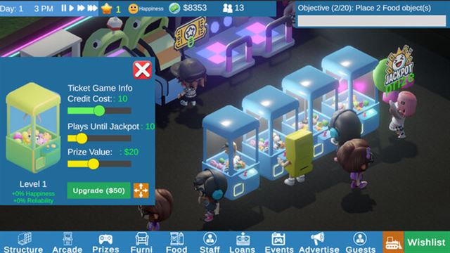 Hình ảnh gameplay Arcade Manager Early Access