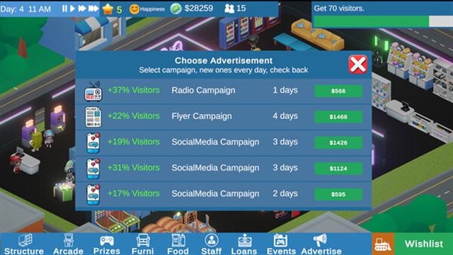 Hình ảnh gameplay Arcade Manager Early Access