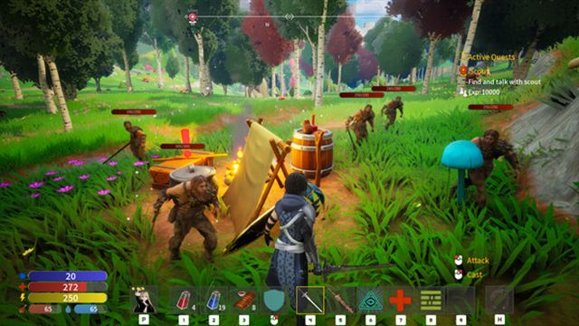 Hình ảnh gameplay Monster Girl Saga Fallen Heroes-TENOKE