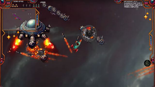 Hình ảnh gameplay Asteroids and Aliens-TENOKE