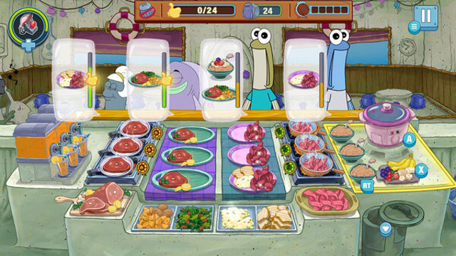 Hình ảnh gameplay SpongeBob Krusty Cook Off-TENOKE