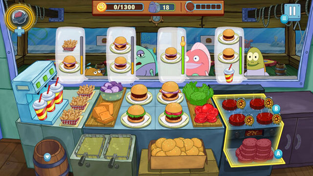Hình ảnh gameplay SpongeBob Krusty Cook Off-TENOKE
