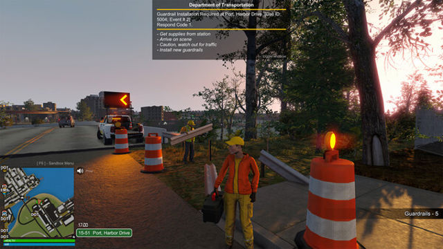 Hình ảnh gameplay Flashing Lights Department of Transportation-TENOKE