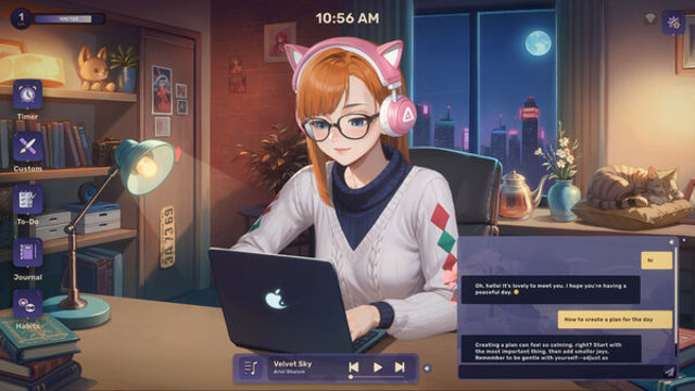 Hình ảnh gameplay Lo-Fi Girl AI Assistant-TENOKE