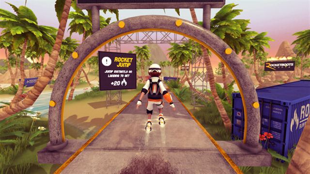 Hình ảnh gameplay Rocket Boots Mania-TENOKE